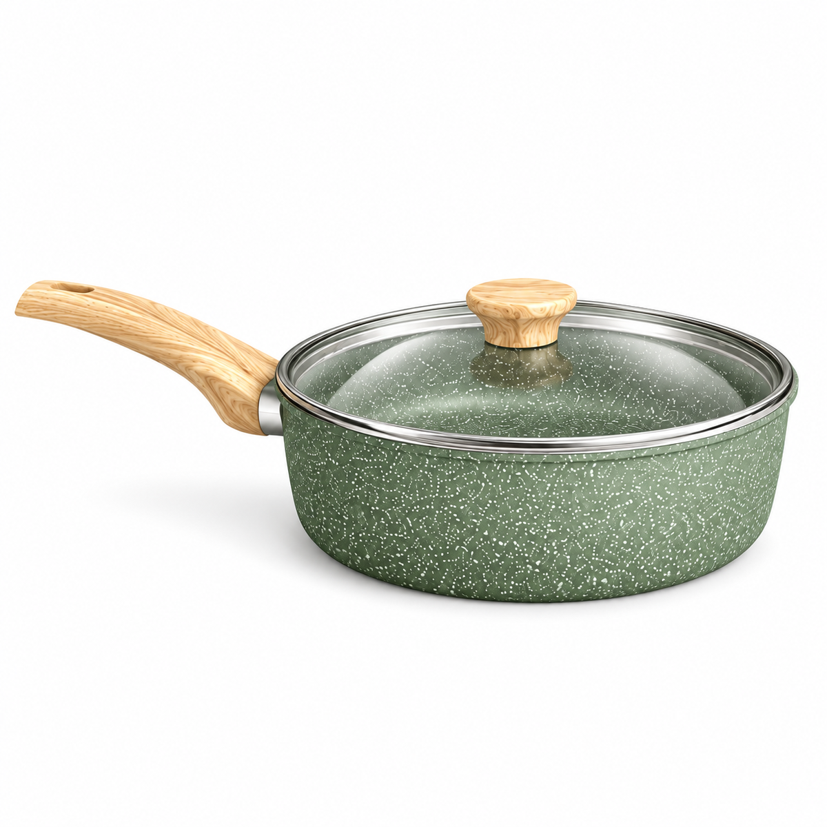 Batterie de cuisine antiadhésive Vert