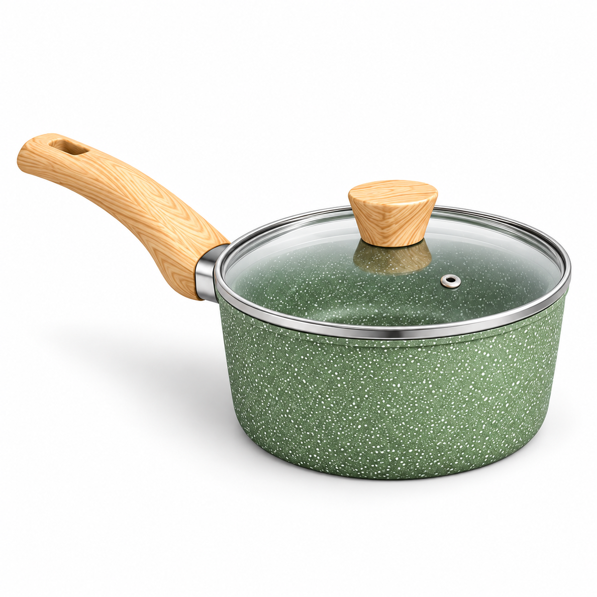 Batterie de cuisine antiadhésive Vert
