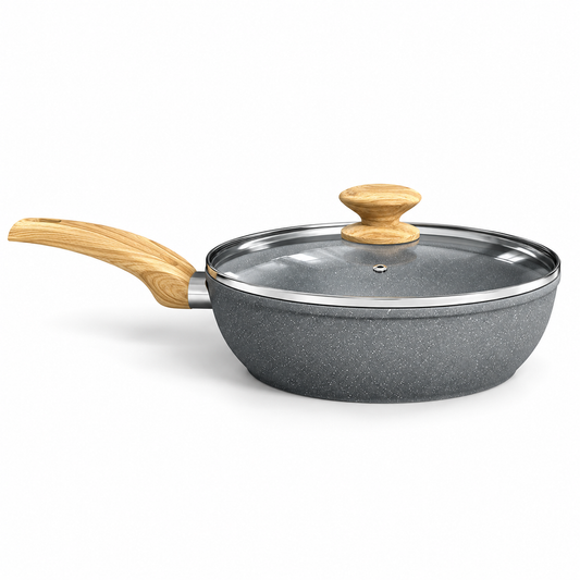 Batterie de cuisine antiadhésive Gris