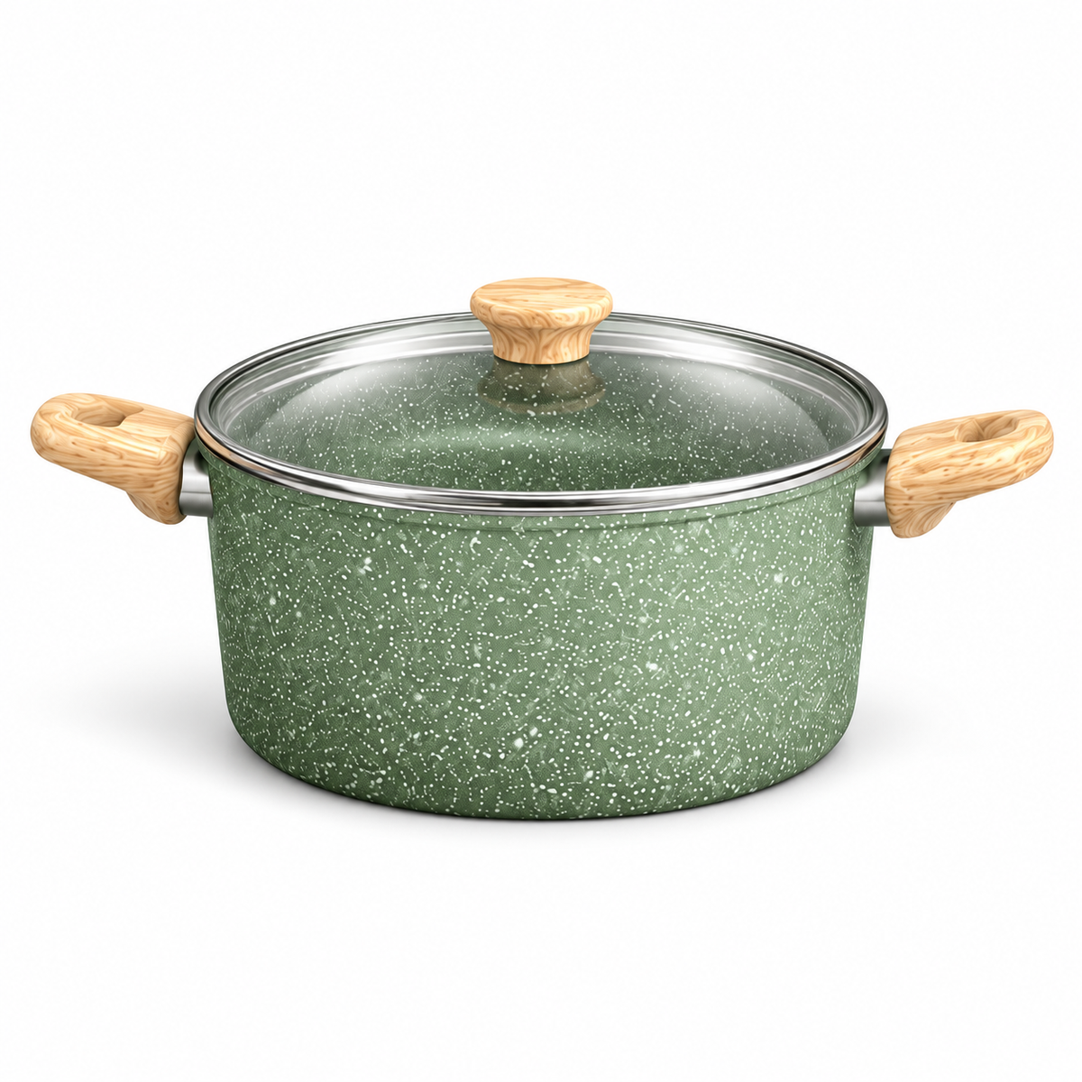 Batterie de cuisine antiadhésive Vert